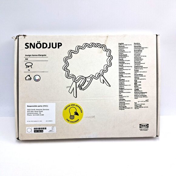 IKEA Snodjup  LED Decorative Light Speech Bubble White-Multicolor-705.106.54 - Picture 5 of 9